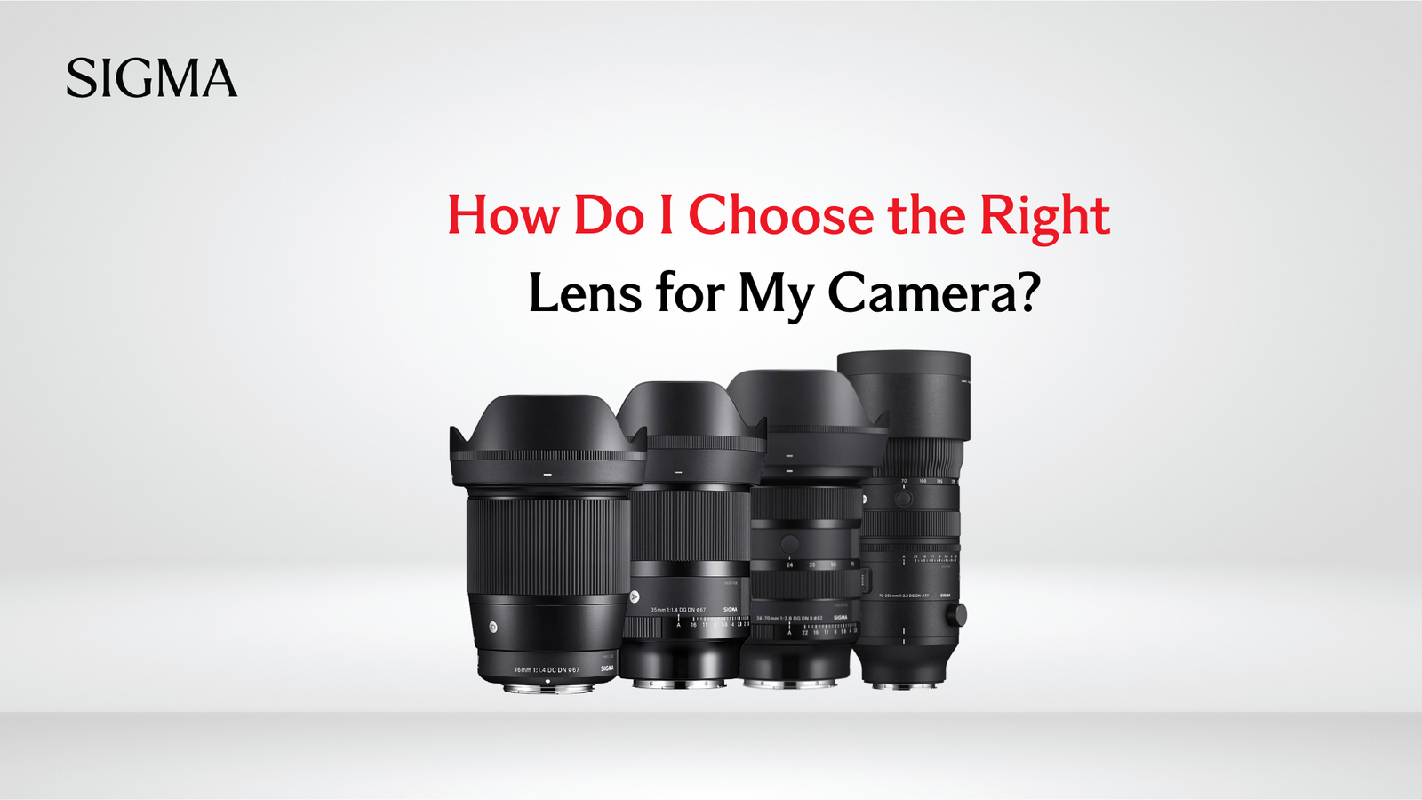 How Do I Choose the Right Lenses for My Camera?