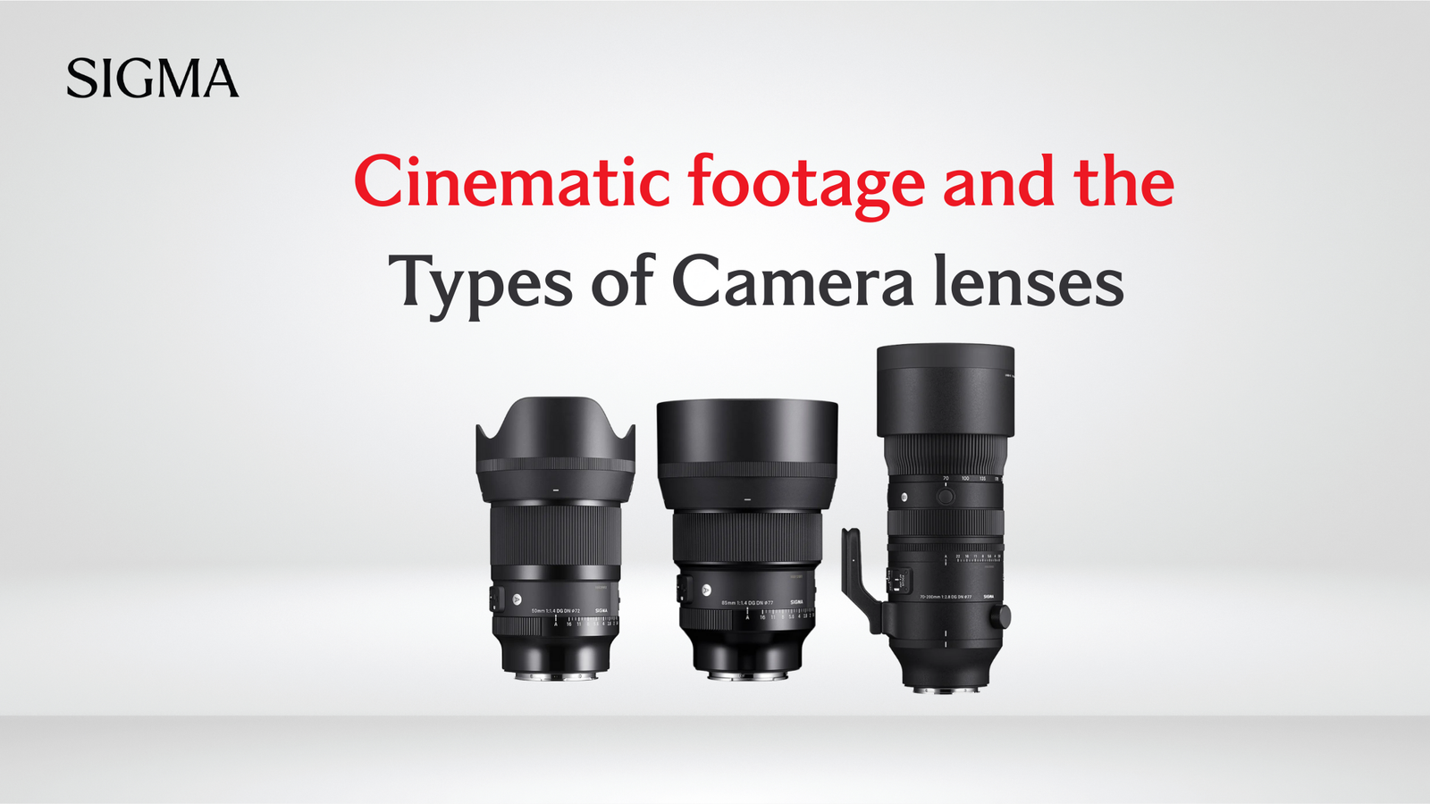 Cinematic Footage: Camera Lens Types for Every Filmmaker