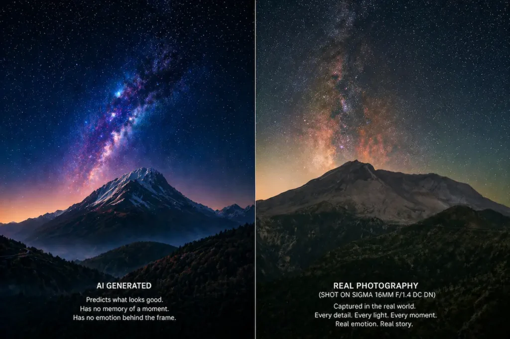 AI Photography vs Real Photography