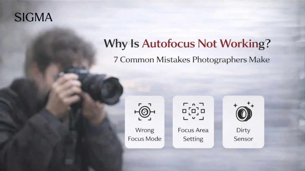 Professional camera lens settings to fix autofocus not working issues - Sigma Pakistan