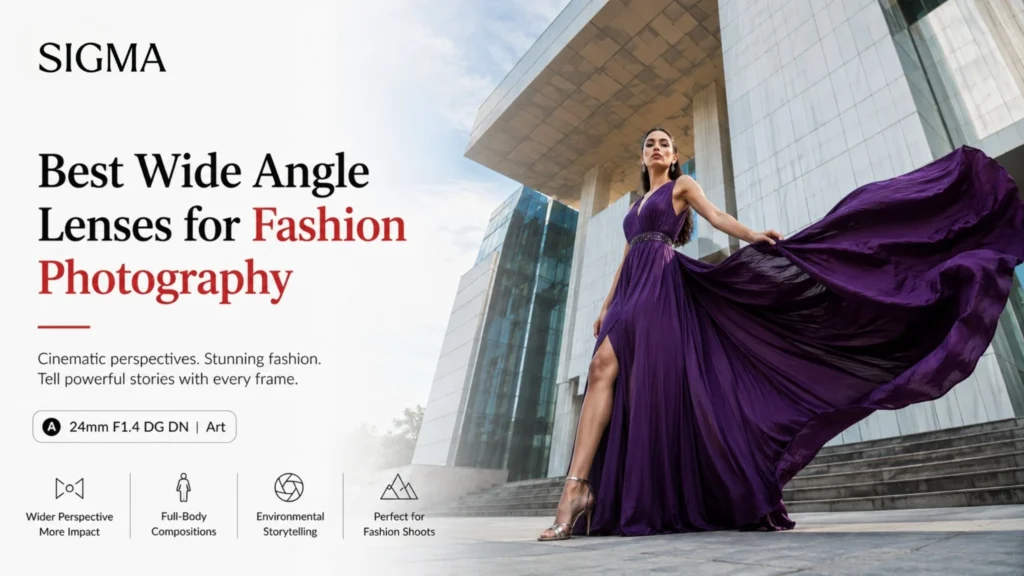 Best wide angle lenses for fashion photography with Sigma Art.