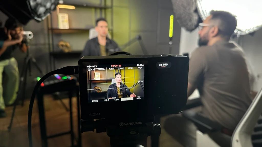 SIGMA camera testing talking-head framing and camera distance